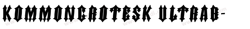 KommonGrotesk UltraB字体转换